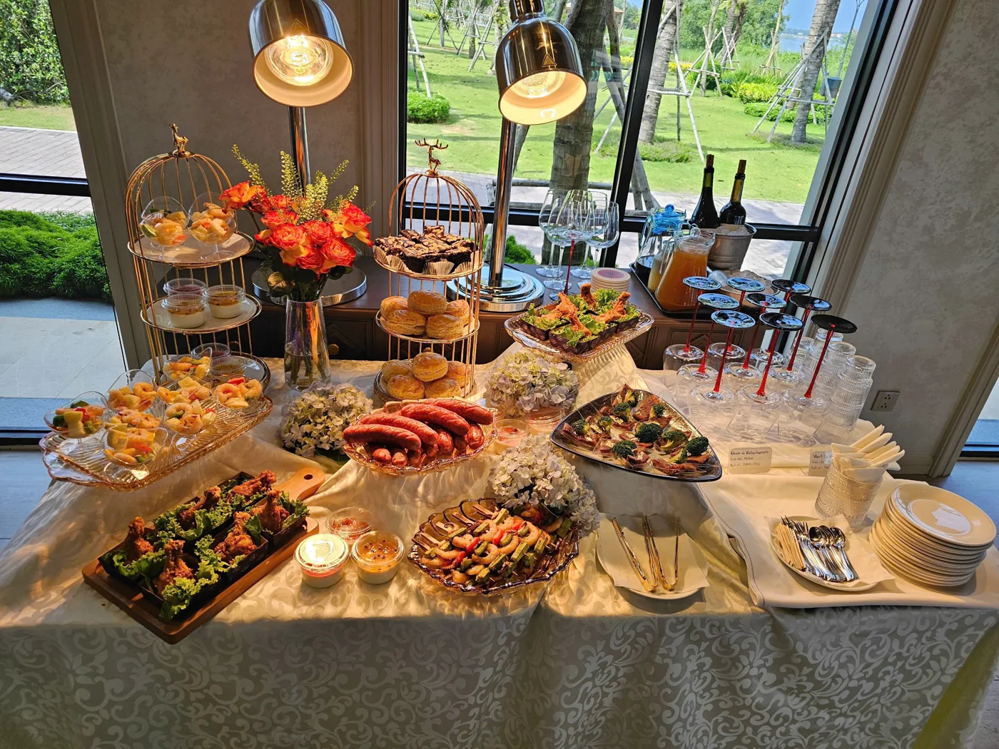 Buffet setup