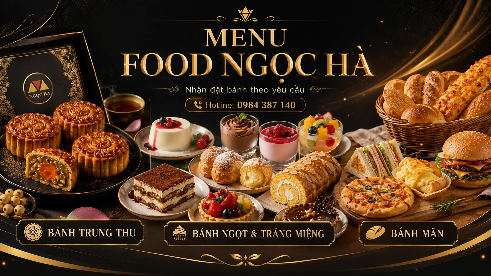 Menu Food Ngọc Hà - Bánh Trung Thu, bánh ngọt, tráng miệng và bánh mặn